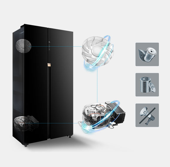 ORIGIN INVERTER – technologia zastosowana w lodówce side by side Toshiba